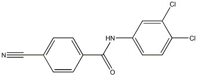 4-cyano-N-(3,4-dichlorophenyl)benzamide,,结构式