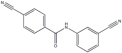4-cyano-N-(3-cyanophenyl)benzamide Struktur