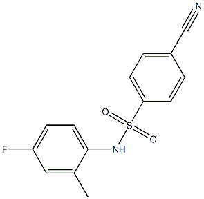 4-cyano-N-(4-fluoro-2-methylphenyl)benzenesulfonamide|