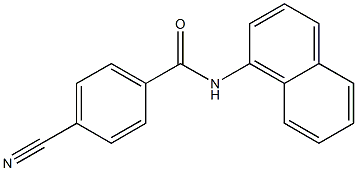 4-cyano-N-(naphthalen-1-yl)benzamide Struktur