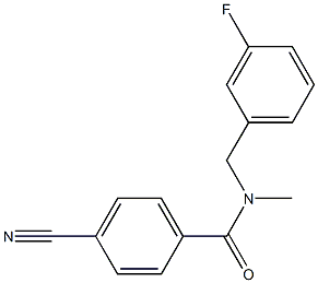 4-cyano-N-[(3-fluorophenyl)methyl]-N-methylbenzamide