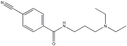 4-cyano-N-[3-(diethylamino)propyl]benzamide Struktur