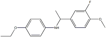 4-ethoxy-N-[1-(3-fluoro-4-methoxyphenyl)ethyl]aniline Structure