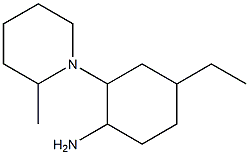 4-ethyl-2-(2-methylpiperidin-1-yl)cyclohexanamine 结构式