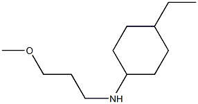 4-ethyl-N-(3-methoxypropyl)cyclohexan-1-amine 结构式