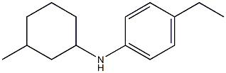 4-ethyl-N-(3-methylcyclohexyl)aniline Structure