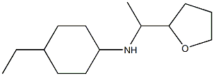 4-ethyl-N-[1-(oxolan-2-yl)ethyl]cyclohexan-1-amine Struktur