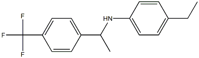 4-ethyl-N-{1-[4-(trifluoromethyl)phenyl]ethyl}aniline,,结构式