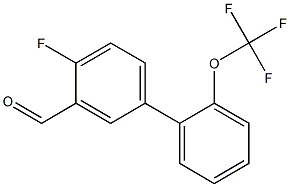 4-fluoro-2'-(trifluoromethoxy)-1,1'-biphenyl-3-carbaldehyde Structure