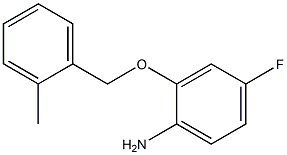 4-fluoro-2-[(2-methylbenzyl)oxy]aniline Structure