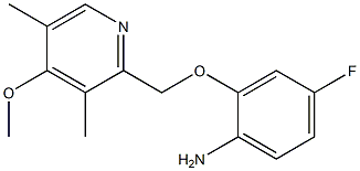 4-fluoro-2-[(4-methoxy-3,5-dimethylpyridin-2-yl)methoxy]aniline Structure