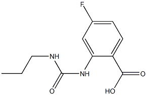 4-fluoro-2-[(propylcarbamoyl)amino]benzoic acid