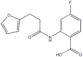 4-fluoro-2-[3-(furan-2-yl)propanamido]benzoic acid|