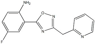  4-fluoro-2-[3-(pyridin-2-ylmethyl)-1,2,4-oxadiazol-5-yl]aniline