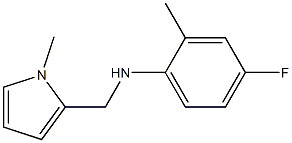 4-fluoro-2-methyl-N-[(1-methyl-1H-pyrrol-2-yl)methyl]aniline Structure