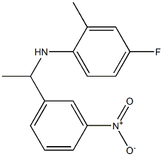 4-fluoro-2-methyl-N-[1-(3-nitrophenyl)ethyl]aniline