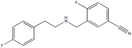4-fluoro-3-({[2-(4-fluorophenyl)ethyl]amino}methyl)benzonitrile
