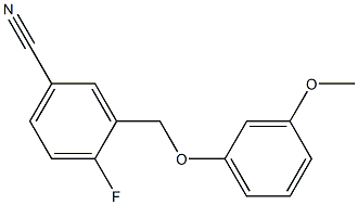 4-fluoro-3-[(3-methoxyphenoxy)methyl]benzonitrile