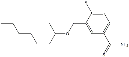 4-fluoro-3-[(octan-2-yloxy)methyl]benzene-1-carbothioamide