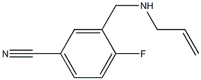 4-fluoro-3-[(prop-2-en-1-ylamino)methyl]benzonitrile 化学構造式