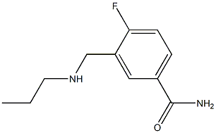 4-fluoro-3-[(propylamino)methyl]benzamide 结构式