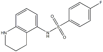  4-fluoro-N-(1,2,3,4-tetrahydroquinolin-5-yl)benzene-1-sulfonamide