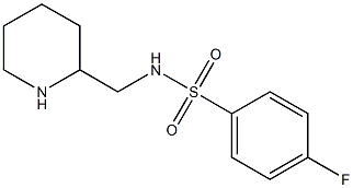 4-fluoro-N-(piperidin-2-ylmethyl)benzene-1-sulfonamide