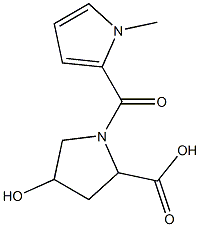 4-hydroxy-1-[(1-methyl-1H-pyrrol-2-yl)carbonyl]pyrrolidine-2-carboxylic acid