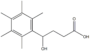 4-hydroxy-4-(2,3,4,5,6-pentamethylphenyl)butanoic acid Structure