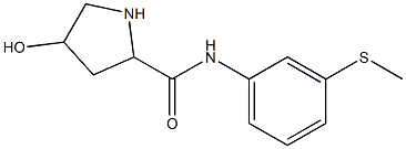 4-hydroxy-N-[3-(methylsulfanyl)phenyl]pyrrolidine-2-carboxamide Structure