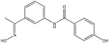 4-hydroxy-N-{3-[(1E)-N-hydroxyethanimidoyl]phenyl}benzamide,,结构式