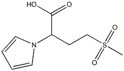 4-methanesulfonyl-2-(1H-pyrrol-1-yl)butanoic acid,,结构式