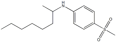4-methanesulfonyl-N-(octan-2-yl)aniline,,结构式