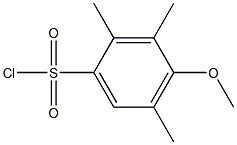 4-methoxy-2,3,5-trimethylbenzene-1-sulfonyl chloride Struktur