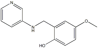 4-methoxy-2-[(pyridin-3-ylamino)methyl]phenol Struktur