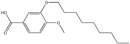 4-methoxy-3-(nonyloxy)benzoic acid 结构式