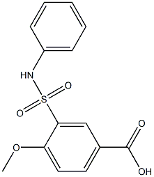 4-methoxy-3-(phenylsulfamoyl)benzoic acid Structure