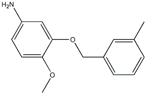 4-methoxy-3-[(3-methylbenzyl)oxy]aniline 结构式