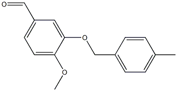 4-methoxy-3-[(4-methylphenyl)methoxy]benzaldehyde Struktur