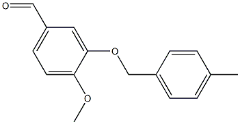 4-methoxy-3-[(4-methylphenyl)methoxy]benzaldehyde 化学構造式