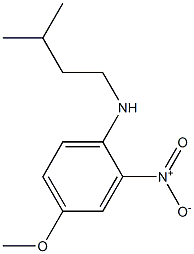 4-methoxy-N-(3-methylbutyl)-2-nitroaniline Struktur