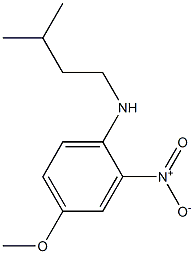 4-methoxy-N-(3-methylbutyl)-2-nitroaniline Structure