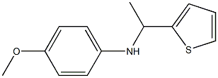 4-methoxy-N-[1-(thiophen-2-yl)ethyl]aniline Structure