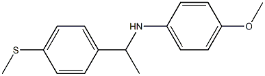 4-methoxy-N-{1-[4-(methylsulfanyl)phenyl]ethyl}aniline Structure