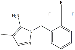 4-methyl-1-{1-[2-(trifluoromethyl)phenyl]ethyl}-1H-pyrazol-5-amine