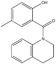 4-methyl-2-(1,2,3,4-tetrahydroquinolin-1-ylcarbonyl)phenol,,结构式