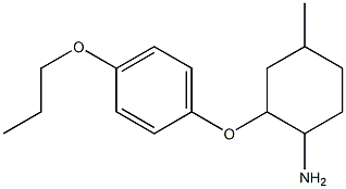 4-methyl-2-(4-propoxyphenoxy)cyclohexan-1-amine Structure