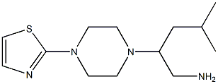 4-methyl-2-[4-(1,3-thiazol-2-yl)piperazin-1-yl]pentan-1-amine,,结构式