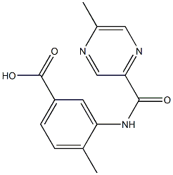 4-methyl-3-{[(5-methylpyrazin-2-yl)carbonyl]amino}benzoic acid