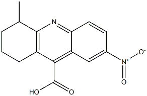 4-methyl-7-nitro-1,2,3,4-tetrahydroacridine-9-carboxylic acid 结构式